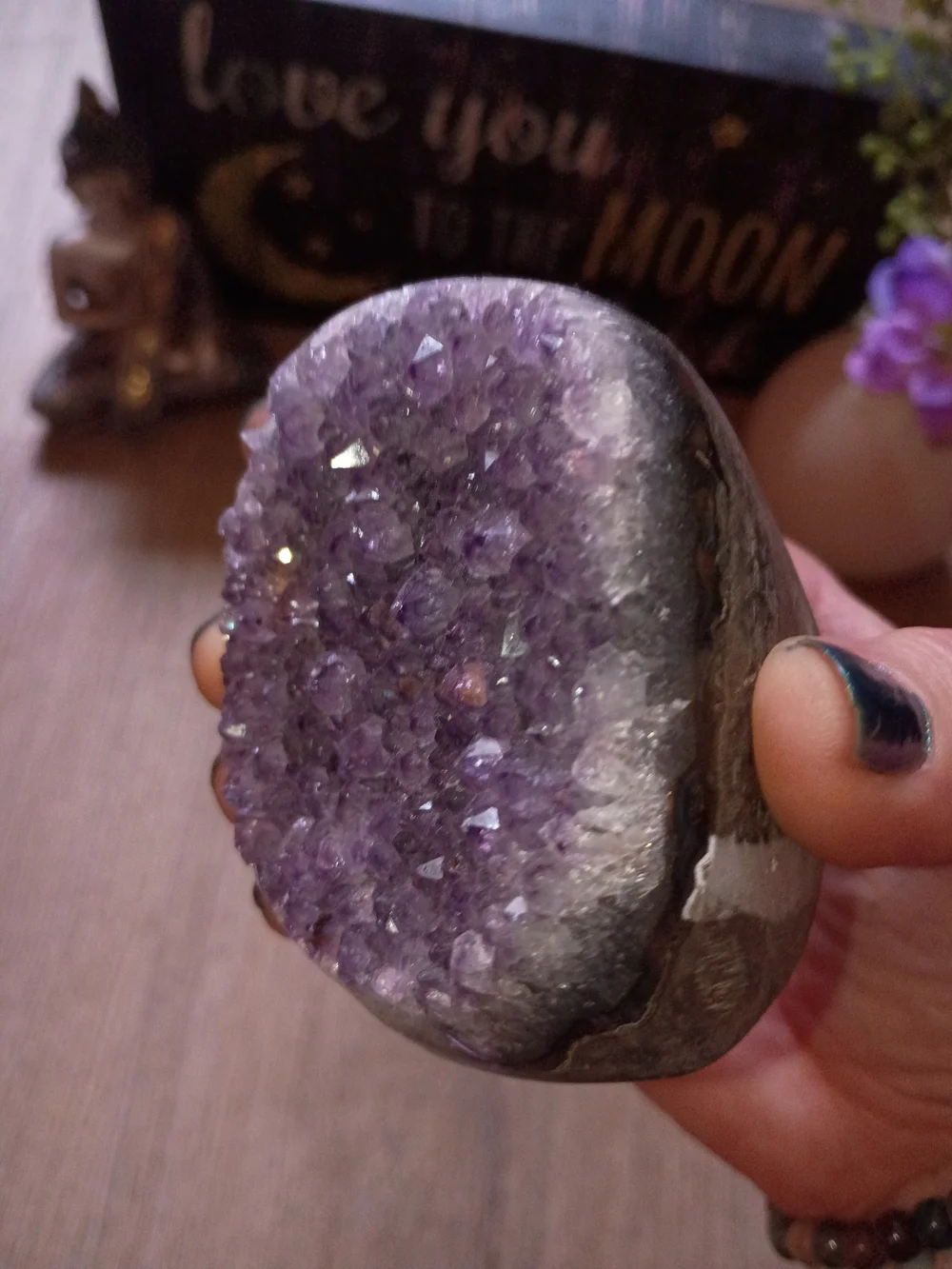 Uruguay Purple Amethyst Crystal Decorative Geode